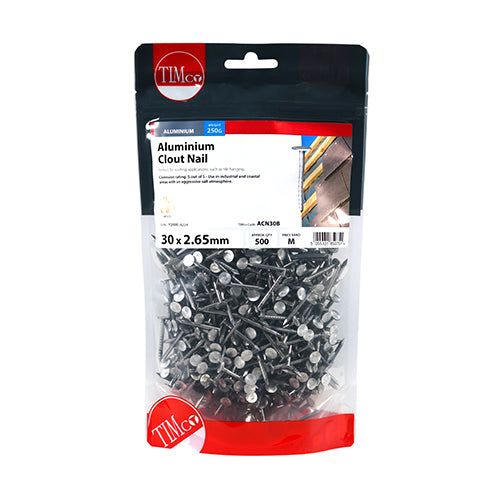 TIMCO Clout Nails Aluminium