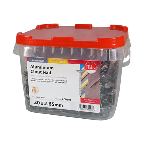 TIMCO Clout Nails Aluminium
