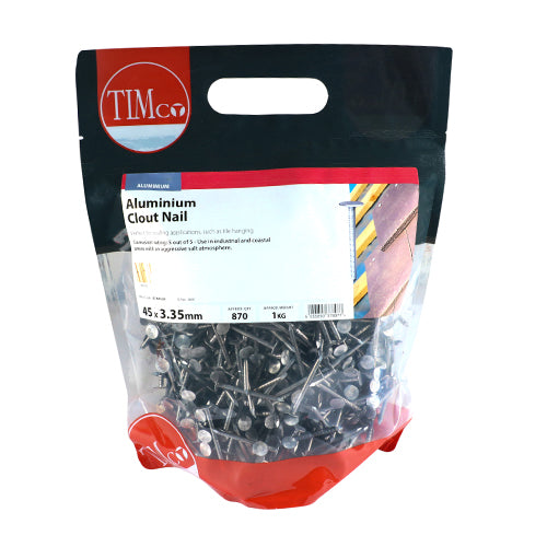 TIMCO Clout Nails Aluminium