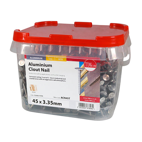TIMCO Clout Nails Aluminium