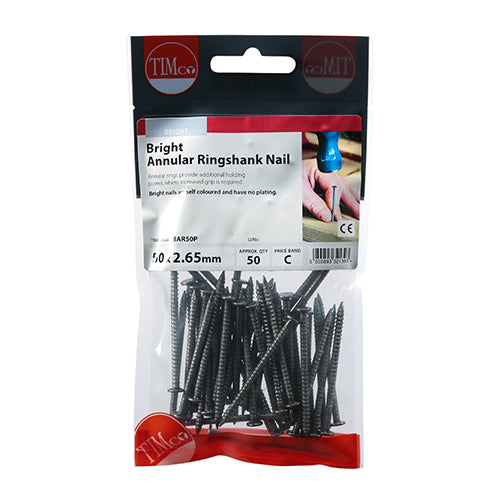 TIMCO Annular Ringshank Nails Bright — Trade Pack