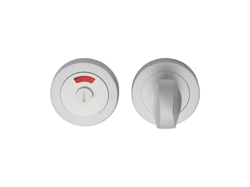Turn & Release With Indicator On Concealed Fix Round Rose (4.9 X 67Mm Spindle) - Satin Chrome 51MM