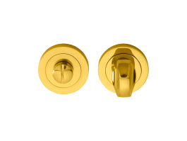 Turn & Release On Concealed Fix Round Rose (4.9 X 67Mm Spindle) - Polished Brass 51MM