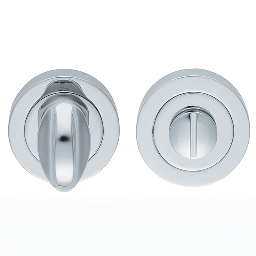 Turn & Release On Concealed Fix Round Rose (4.9 X 67Mm Spindle) - Polished Chrome 51MM