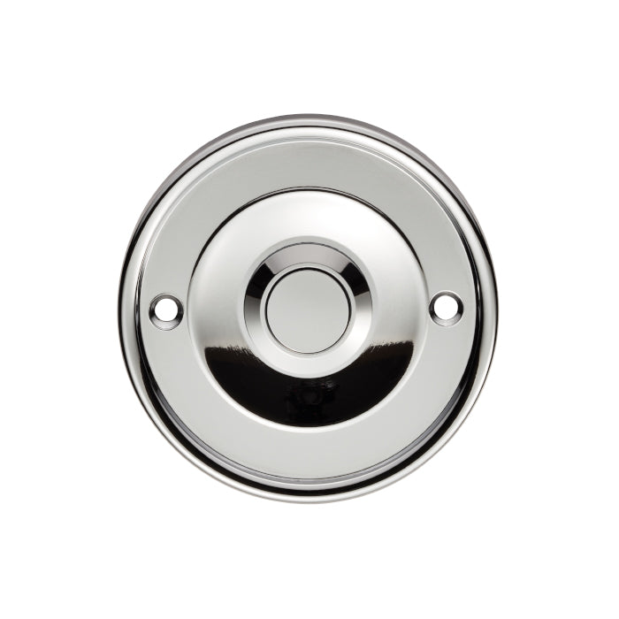 Round Bell Push - Polished Chrome 65 x 7