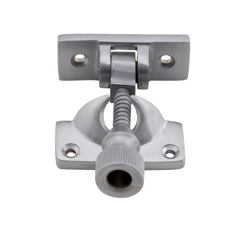 Architectural Quality Sash Fastener (Brighton Pattern) - Satin Chrome 60mm x 24.5mm