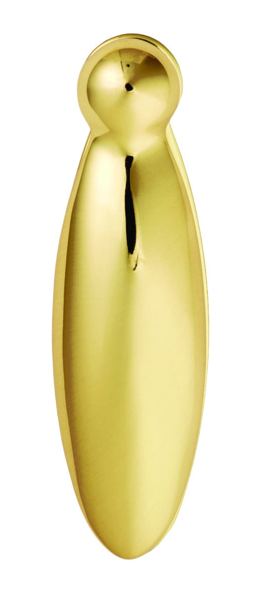 Escutcheon Lock Profile Pear Drop Covered Face Fix - Polished Brass