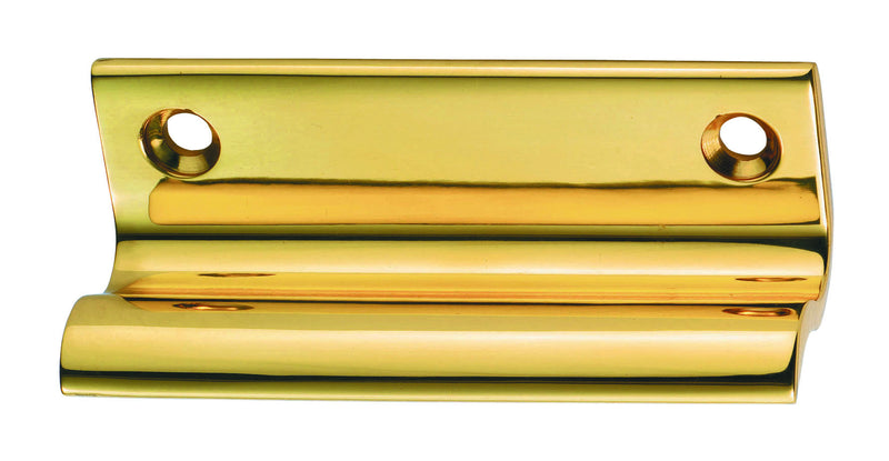 Sash Window Lift C/W Screws - Polished Brass 64mm