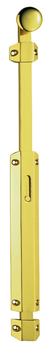 152 X 36Mm Extended Surface Bolt C/W Keep Flat & Angled Mortice Keeps - Polished Brass 150MM