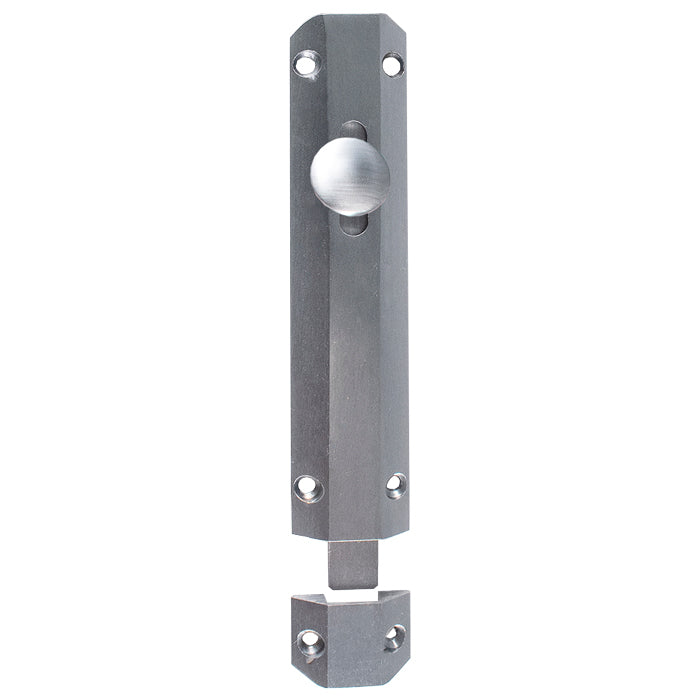 152 X 36Mm Surface Bolt C/W Keep Flat & Angled Mortice Keeps - Satin Chrome 150MM