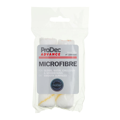 ProDec Advance 2pk Short Pile Microfibre 4" Mini Rollers