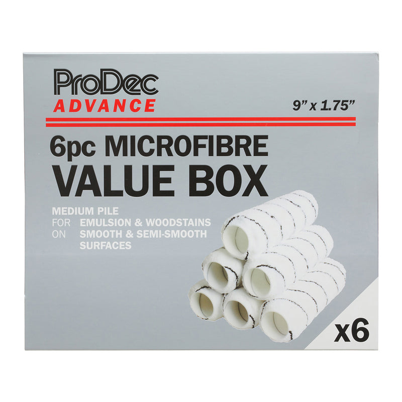 ProDec 6pc Microfibre Roller Value Pack
