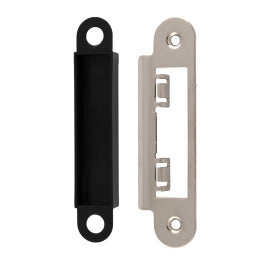 Strike Plate Dust Box & Fixings - Lse/Bae - Radius - Nickel Plated