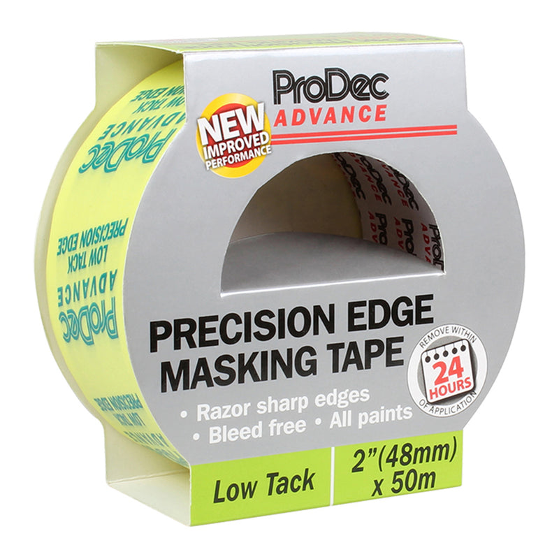 ProDec Advance 2" x 50m Low Tack Precision Edge Masking Tape