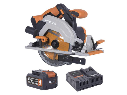 Evolution - R165CCS-Li EXT Circular Saw 18V 1 x 4.0Ah Li-ion