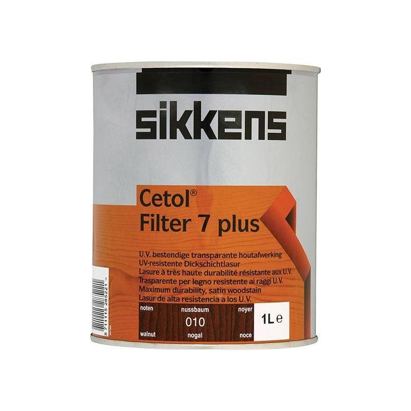 Sikkens Cetol Filter 7 Plus Translucent Woodstain Walnut 1 litre Sikkens - RockBottom Nothampton