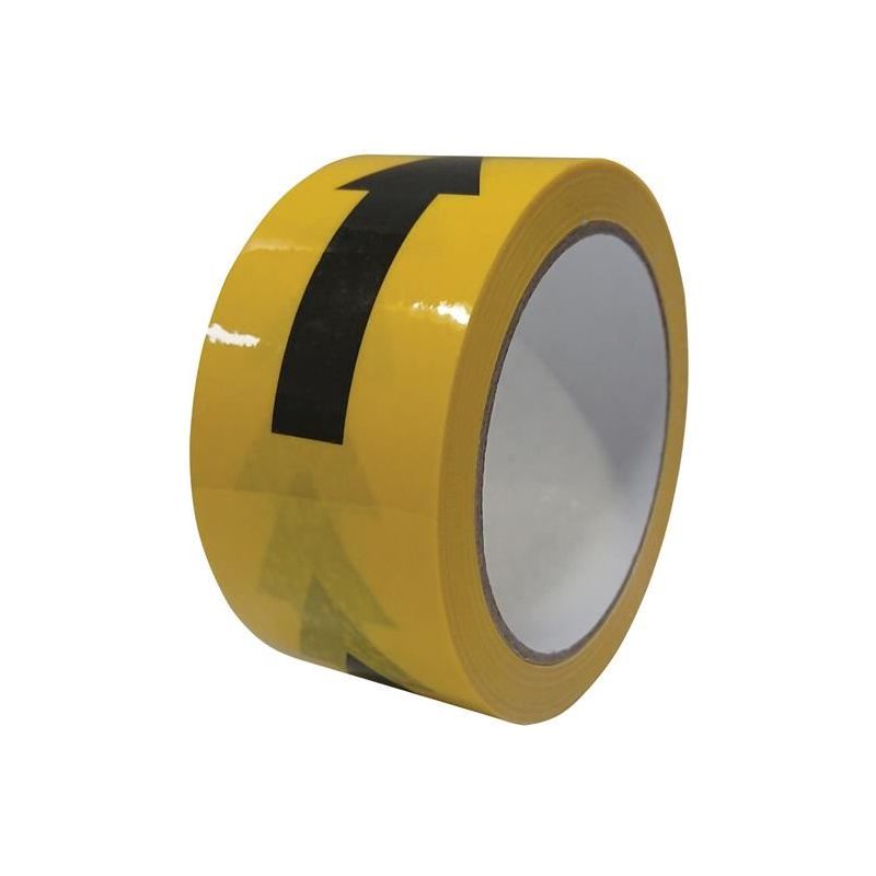 Faithfull Laminated Self-Adhesive Hazard Tape Arrows Black/Yellow 50mm x 33m Faithfull - RockBottom Northampton
