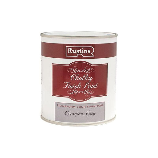 Rustins Chalky Finish Paint Georgian Grey 500ml Rustins - RockBottom Nothampton