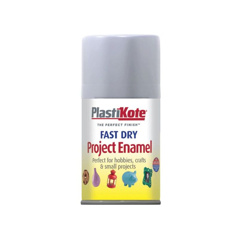 Plastikote Fast Dry Enamel Aerosol Aluminium 100ml PlastiKote - RockBottom Nothampton