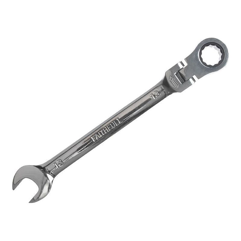 Faithfull Ratchet Combination Spanner Flex Head CV 13mm Faithfull - RockBottom Northampton