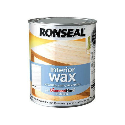 Ronseal Interior Wax White Ash 750ml Ronseal - RockBottom Nothampton