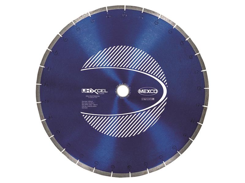 MEXCO - UHXCEL Ultra Hard Materials Diamond Blade 400 x 25.4mm