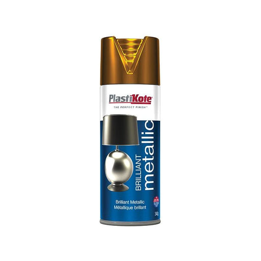 Plastikote Brilliant Metallic Spray Copper 400ml PlastiKote - RockBottom Nothampton