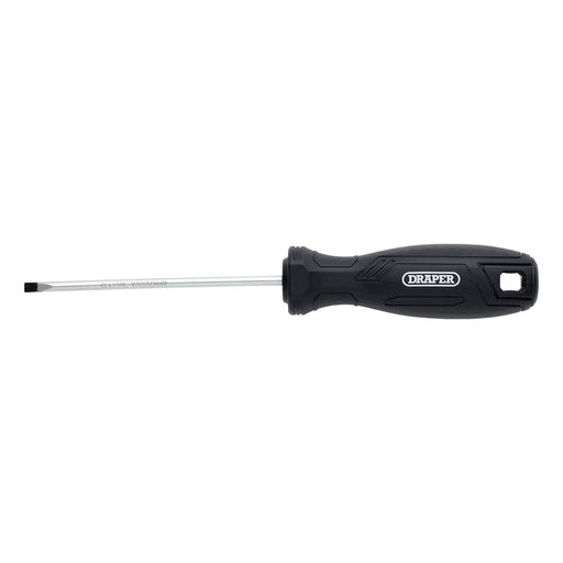 Draper Slotted Parallel Hard Grip Screwdriver, 4.0 x 100mm Draper - Town Tools