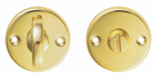 Turn & Release On Face Fix Round Rose (4.9 X 67Mm Spindle) - Polished Brass 45MM