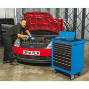 Draper Roller Tool Cabinet, 9 Drawer, 26", Blue 15110 Draper - Town Tools 
