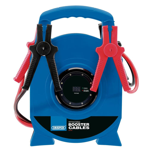 Draper Retractable Booster Cables, 3.5m x 29mm&sup2; 92700 Draper - Town Tools 