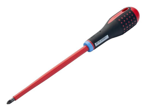 Bahco ERGO VDE Insulated Pozi Screwdriver PZ2 x 100mm Bahco - NorthantsTrade Northampton