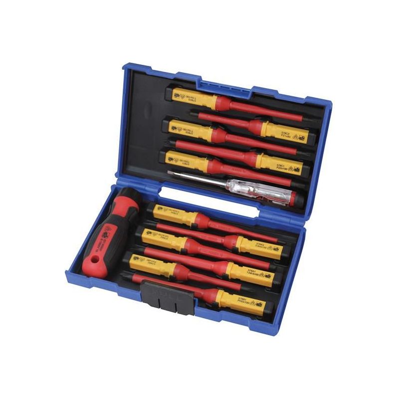 Faithfull Interchangeable VDE Screwdriver Set, 13 Piece Faithfull - RockBottom Northampton