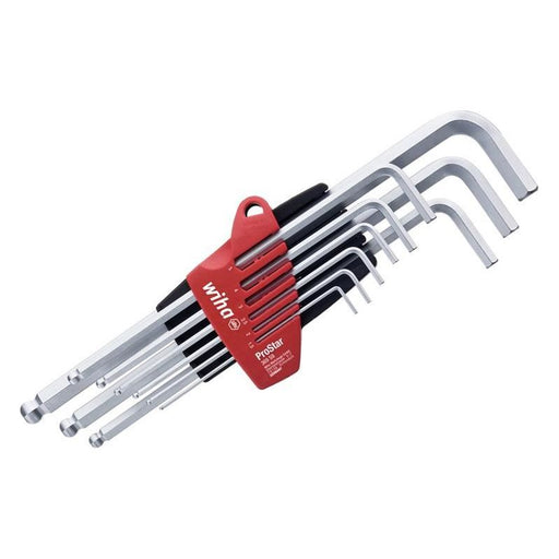 Wiha ProStar Hex Ball End L-key Set, 9 Piece Wiha - RockBottom Northampton