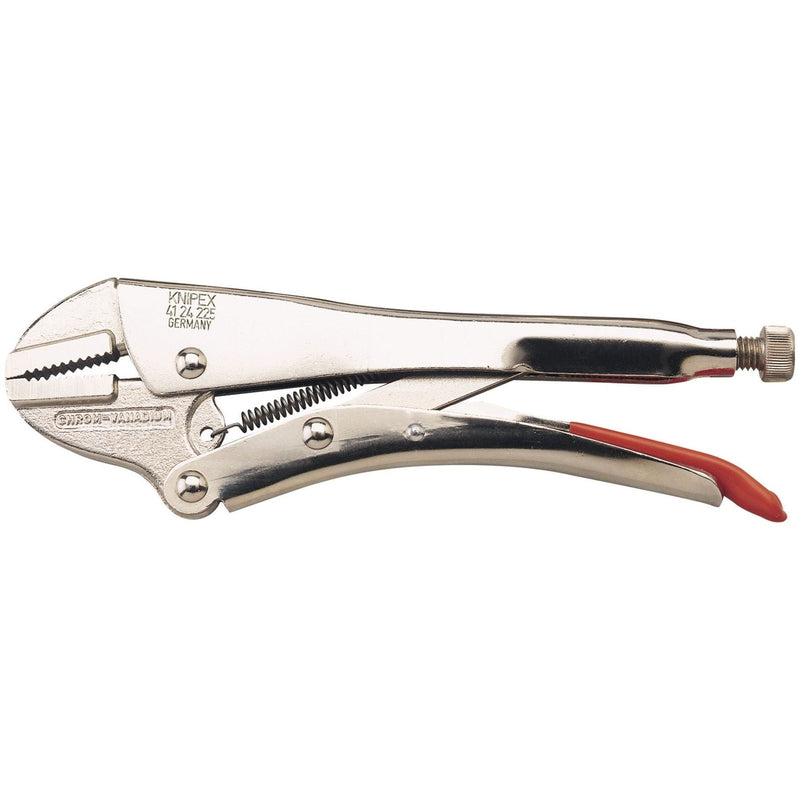 Draper Knipex 41 24 225 Straight Jaw Self Grip Pliers, 225mm 54218 Draper - Town Tools 