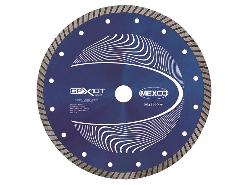 MEXCO - GP Concrete Turbo Diamond Blade 230 x 22mm