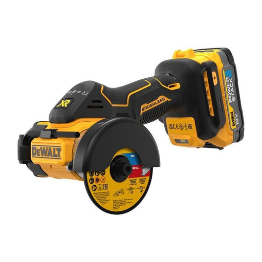 Dewalt Power Tools DCS438E2T XR BL Cut Off Tool 18V 2 x 1.7Ah POWERSTACK™ Li-ion DeWALT Power Tools - RockBottom Northampton
