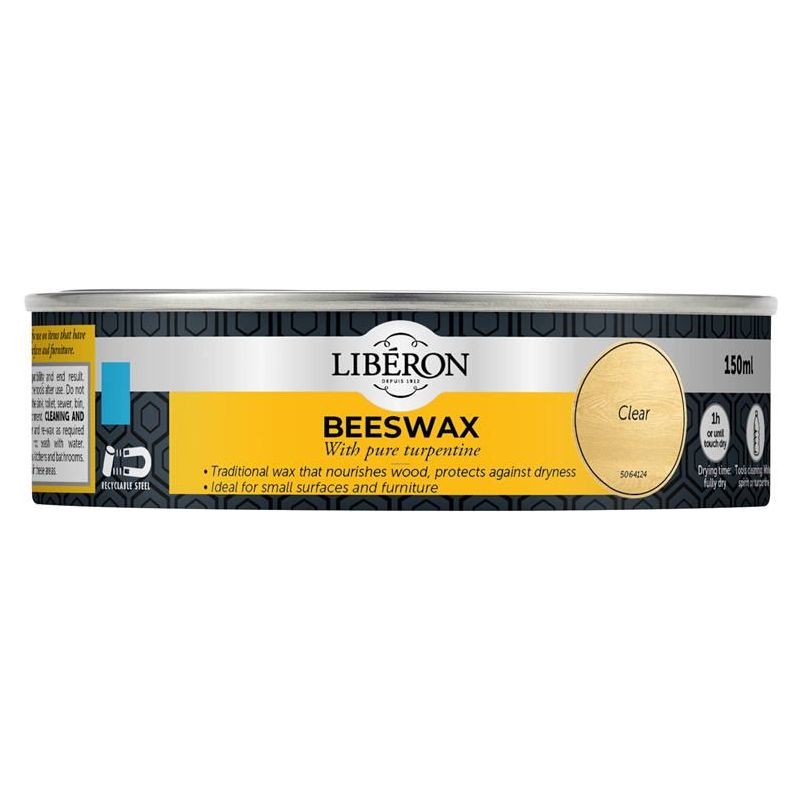 Liberon Beeswax Paste Clear 150ml Liberon - RockBottom Northampton