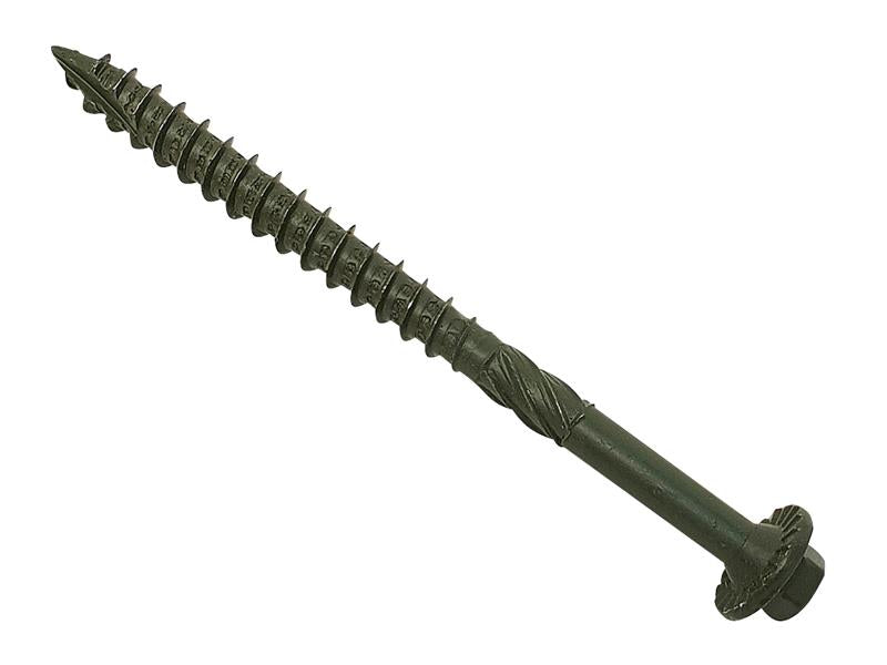 ForgeFix Timber Fixing Screws Green Treated 6.3 x 65mm Bag 20