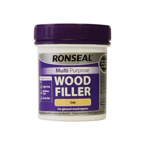 Ronseal Multipurpose Wood Filler Tub Oak 250g Ronseal - RockBottom Nothampton