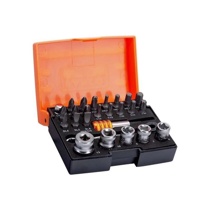 Bahco 2058/S26 1/4in Drive Ratchet Socket Set, 26 Piece Bahco - RockBottom Northampton