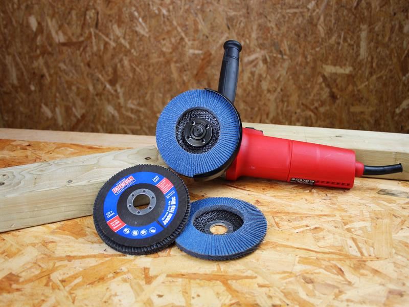 Faithfull Zirconia Abrasive Jumbo Flap Disc 125 x 22mm 80 Grit (3 Pack) Faithfull - RockBottom Northampton