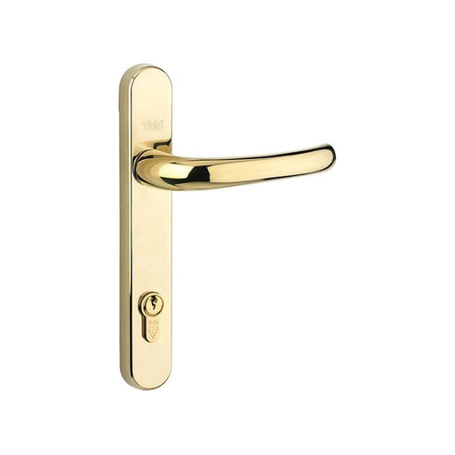 Yale Locks Retro Door Handle PVCu Polished PVD Gold Finish Yale Locks - RockBottom Northampton