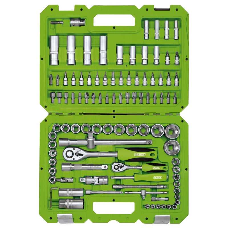 Draper Metric Socket Set, 1/4 8221; and 1/2 8221; Sq. Dr. (100 Piece) 55318 Draper - Town Tools 