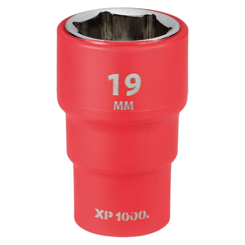 Draper XP1000 VDE Socket, 3/8" Sq. Dr., 19mm Draper - Town Tools