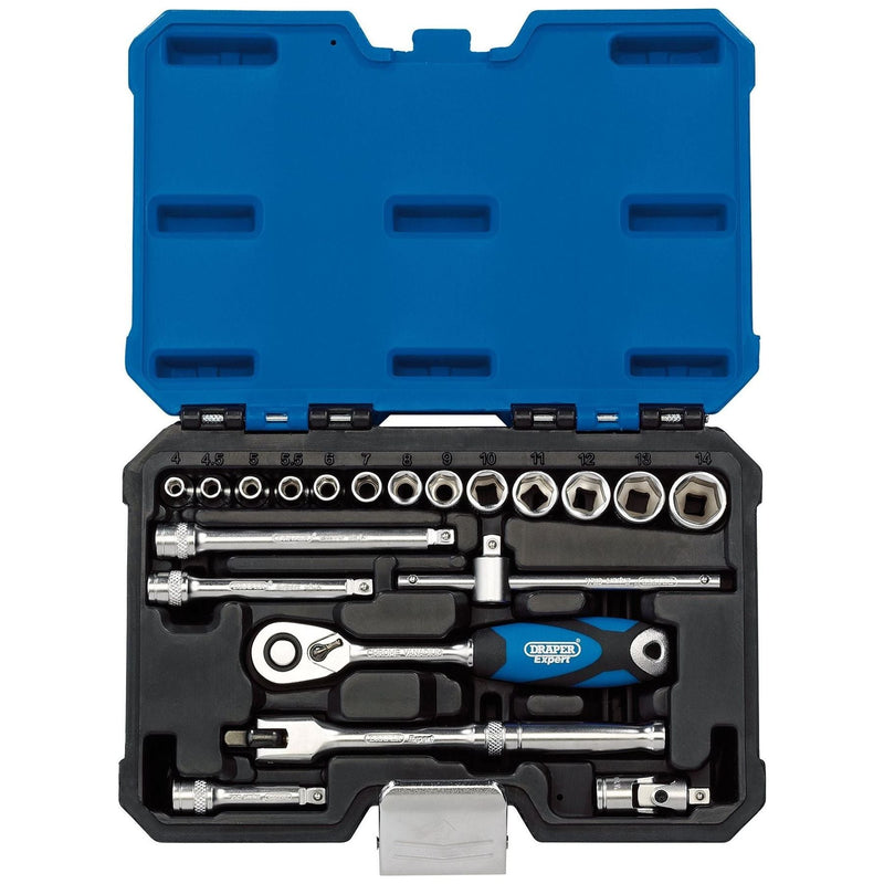 Draper Metric Socket Set, 1/4" Sq. Dr. (20 Piece) 16442 Draper - Town Tools 