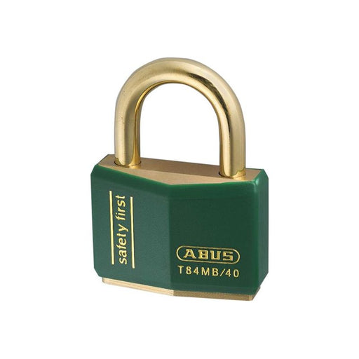 Abus Mechanical T84MB/40mm Green Rustproof Padlock Keyed Alike 8403 ABUS Mechanical - RockBottom Northampton 