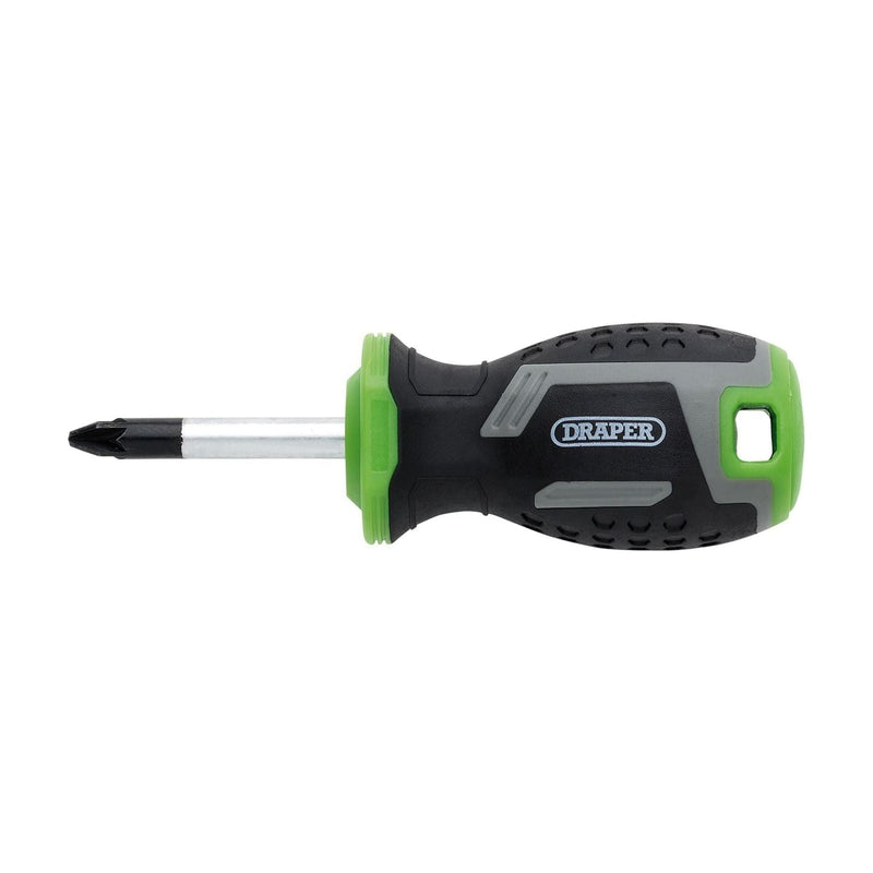 Draper Pozi Soft Grip Screwdriver, PZ2 x 38mm Draper - Town Tools