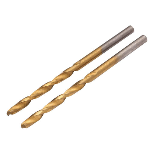 Draper HSS Titanium Nitride Coated Drill Bit, 3.0mm x 61mm (Pack of 2) Draper - Town Tools