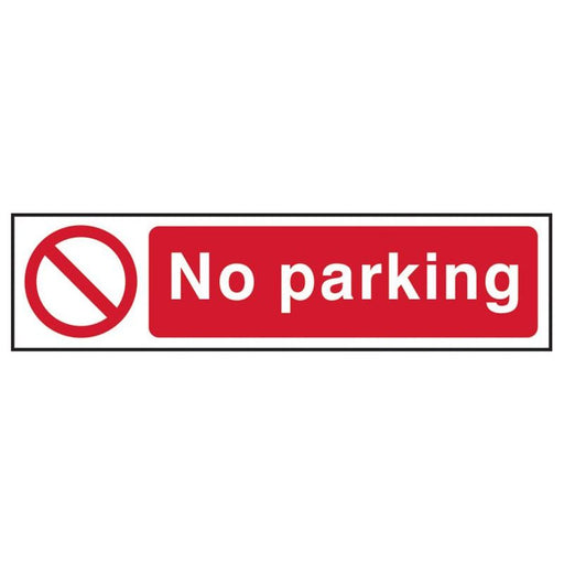 Scan No Parking - PVC Sign 200 x 50mm Scan - RockBottom Nothampton